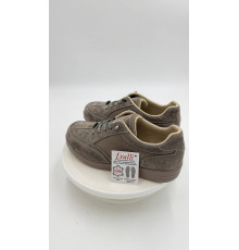 Кросовки женские полнота 11 8029-10-2 Кофейный кожа. стелька текстиль