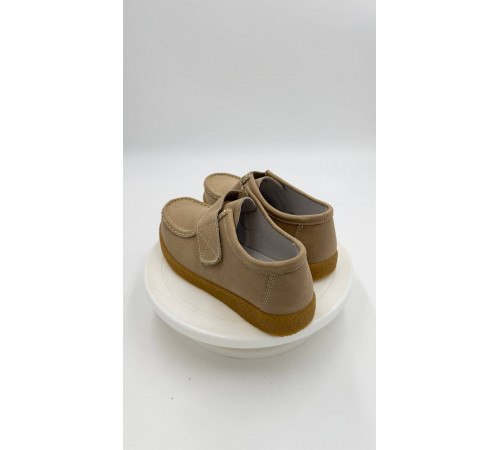 Туфли женские на косточку и широкую ногу 8583 Бежевый кожа. стелька кожа