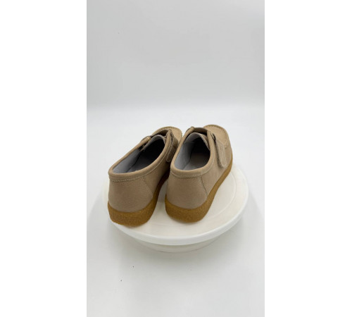 Туфли женские на косточку и широкую ногу 8583 Бежевый кожа. стелька кожа