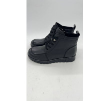 Ботинки женские кожа байка пвх 6A-KP81-1A Чёрный