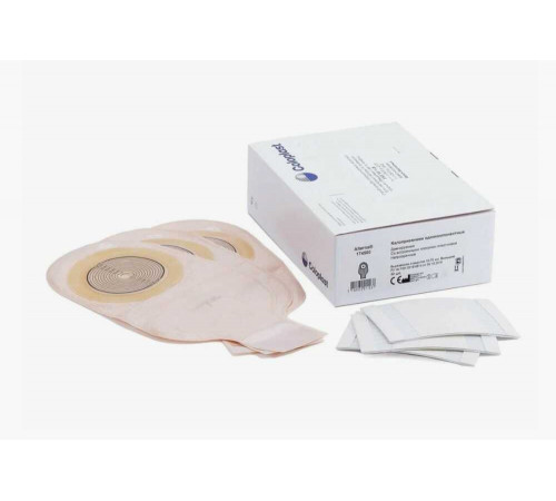 Калоприемники 174500 30шт однокомпонентные дренируемые, со встроенными плоскими пластинами