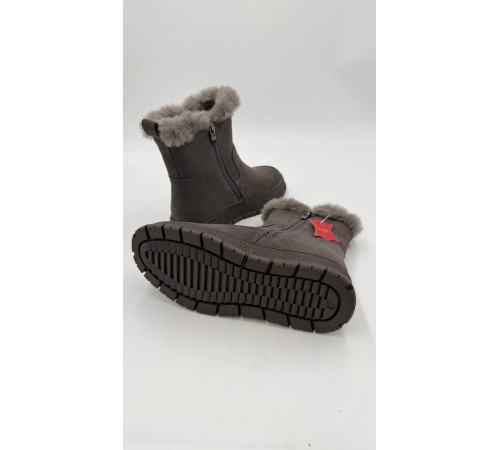 Ботинки женские EVL-BJE010G Серый-замша