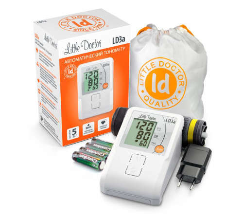 Тонометр автоматический LD-3А Little Doctor адаптер, манжета Cuff-LDA увеличенного для плеча 25-36см