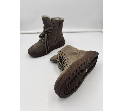 Ботинки женские EVL-QQJZ018A Бежевый-замша