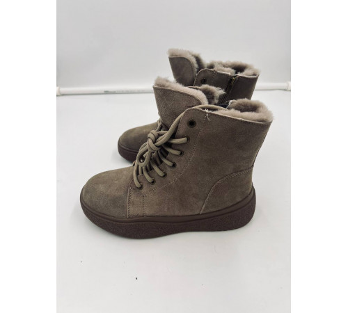 Ботинки женские EVL-QQJZ018A Бежевый-замша