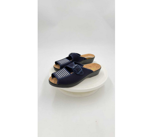 Сабо ткань летние женские шлепки на широкую ногу Adanex эко bi 01 063 9481 as01 063 13109