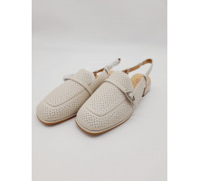 Босоножки женские кожа полнота 9 V1382-G12-2 Молочный