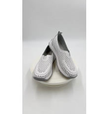 Туфли кожа летние женские на широкую ногу на косточку Evalli 60312zt Белый