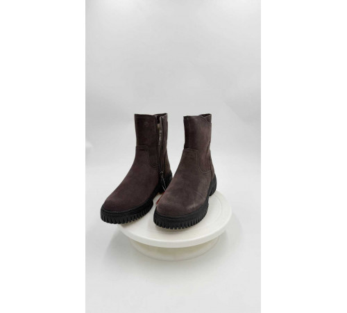 Полусапоги замш шерсть зимние женские Evalli w2 vvm4 3 Серый