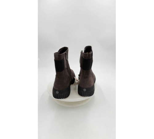 Полусапоги замш шерсть зимние женские Evalli w2 vvm4 3 Серый