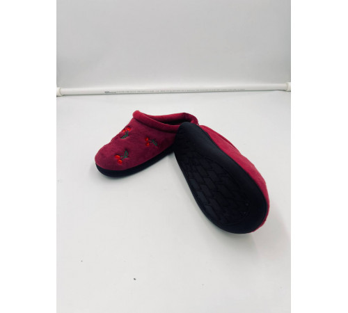 Тапочки женксие AG0191 Бордовый