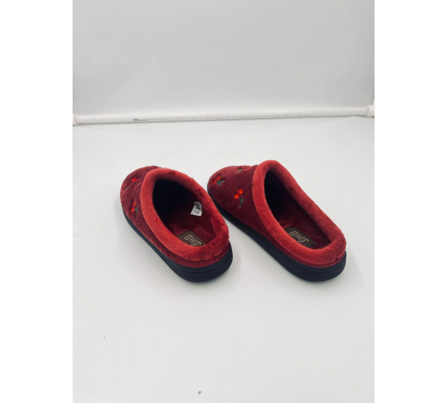 Тапочки женксие AG0191 Бордовый