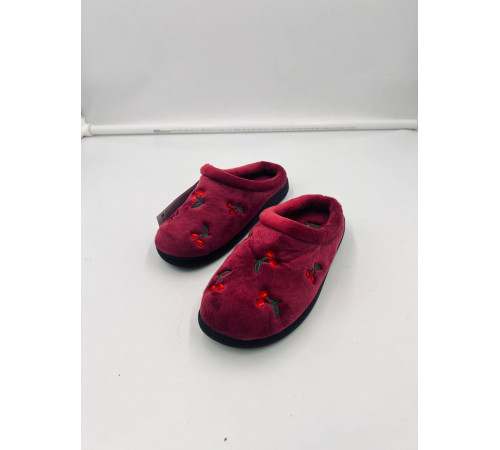 Тапочки женксие AG0191 Бордовый