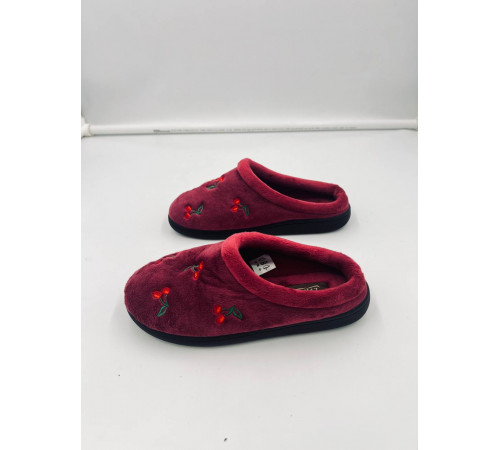 Тапочки женксие AG0191 Бордовый