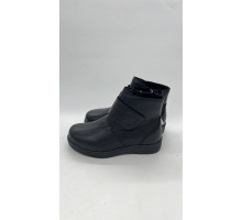 Ботинки женские кожа шерсть тпр 8029-50-1 Чёрный