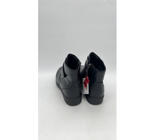 Ботинки женские кожа шерсть тпр 8029-50-1 Чёрный