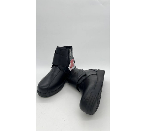 Ботинки женские кожа шерсть тпр 8029-50-1 Чёрный