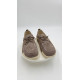 Кеды женские на полную ногу E25020-01-2 Кофейный кожа шнурки резинка