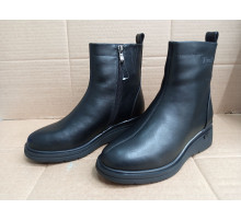 Полусапоги кожа мех зимние женские на полную ногу Evalli z5.5 1fa818 707 c126 Чёрный