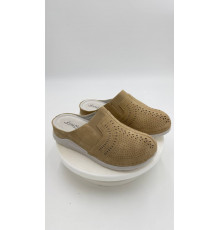 Сабо женские MK110-2-03 Песочный кож.зам. стелька кожа