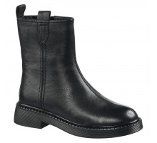 Полусапоги кожа шерсть зимние женские Evalli ld68218e Чёрный