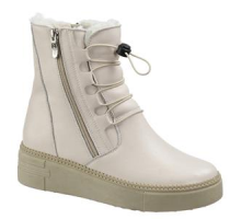 Полусапоги ботинки зимние на полную ногу кожа шерсть тпр женские 1895-65A-5 Кофейнный