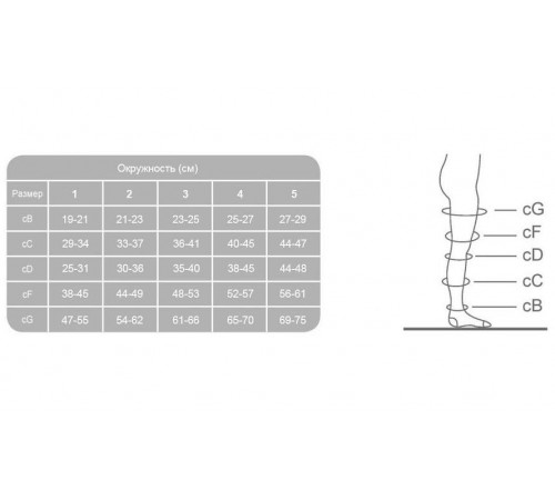 267 Чулки антиэмболические 2 класс компресии