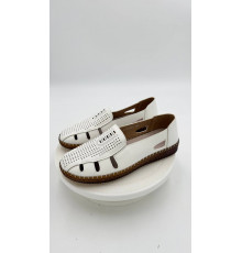 Туфли женские акваподошва CC25-601 Белый кож.зам, стелька кожа