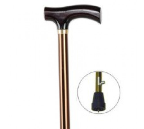 Трость с упс регулировкой высоты пластиковая ручка бронза 0601у