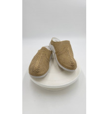 Сабо летние женские на широкую ногу на косточку Evalli mk110 1 02 Песочный