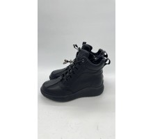 Ботинки женские кожа шерсть резина 6A-SW62A1 Чёрный