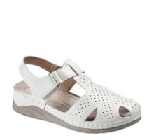 Босоножки женские летние на липучке на широкую ногу Evalli сс25 304 Белый