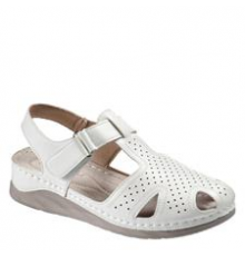 Босоножки женские летние на липучке на широкую ногу Evalli сс25 304 Белый