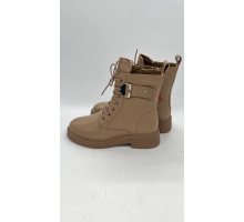 Ботинки женские кожа шерсть резина LD68219E Бежевый