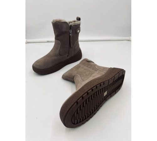 Полусапоги замша зимние женские Evalli evl  qqjz22c Бежевый