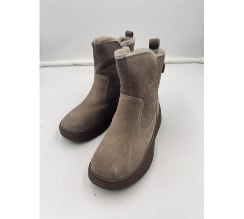 Полусапоги замша зимние женские Evalli evl  qqjz22c Бежевый