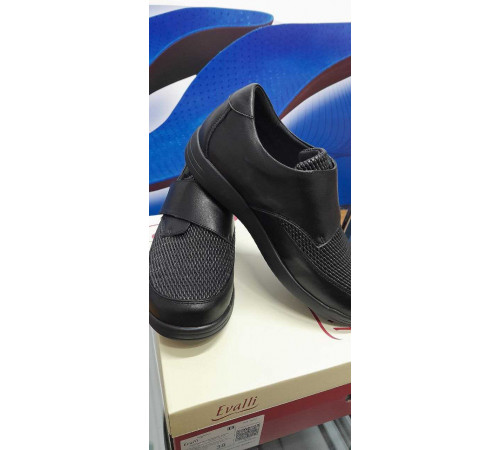 Ботинки женские 8029-2-1 Чёрный Полнота 11