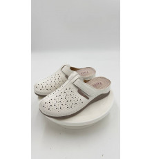 Сабо летние женские на широкую ногу на косточку Evalli cc25 301 Белый