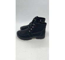 Ботинки женские кожа байка резина W7-SVS11-2 Чёрный