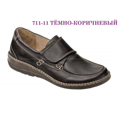 711-11 EVALLI  Туфли жен. кожа т.коричневый