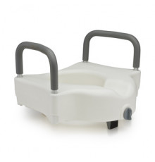 Сиденье насадка на унитаз с ручками ergoforce высота 12.7 см