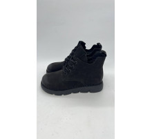 Ботинки женские кожа байка резина A61-C41-8 Чёрный