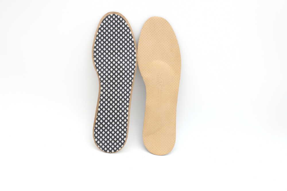 Стельки универсальные кожа тонкие для узкой обуви или каблуков продольно поперечные talus 38К